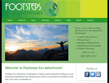 Tablet Screenshot of footstepsecoadventures.com